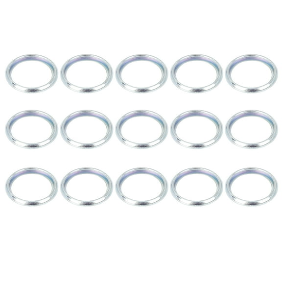 15pcs Durable M16 Silver Tone Oil Drain Plug Gasket Replacement for Subaru 803916010