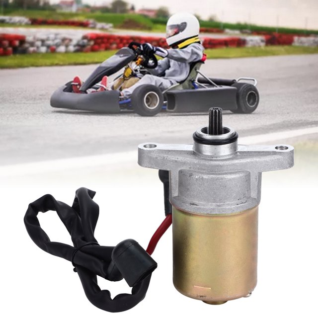 139QMA Starting Motor, Long Service Life Energy Conversion Stable Performance GY6 50CC Starter Motor 4 Stroke Premium Copper for Go Kart for Engine for Scooter