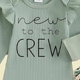 thumbnail image 7 of CAUYDY Toddler Girl Outfit Set Infant Girls Long Sleeve Clothes Baby Fall Winter Bodysuit Preemie Romper 0 3 6 9 Months 1T 2T Sizes 0-3 Months,Green, 7 of 7