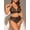 Brown, variant on Figure-Flattering Bikini Leopard Print Adjustable-Drawstring Bikini High-Waisted Side Ruched Swimwear Two-Piece Beach Swimsuit