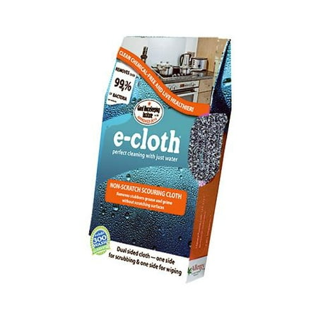 E-Cloth Non-Scratch Scouring Cloth - Brilliant Scrubber for Removing Grease and Stuck-On Food from Pots & (Best Product For Removing Oil From Concrete)