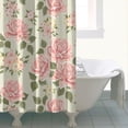 thumbnail image 5 of Waterproof Pioneer Shower Curtain 72x84 Inch Polyester Unique Cute Floral Shower Curtain for Bathroom Hotel Home Decor with 12 Plastic Hooks, 5 of 5