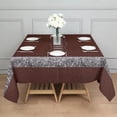 thumbnail image 3 of Brown Silver Football Pattern Square Tablecloth,Waterproof Square Table Cover,Wipeable Spillproof Washable Table Cover for Home Kitchen Party Decor 42"X42"(107x107cm), 3 of 6