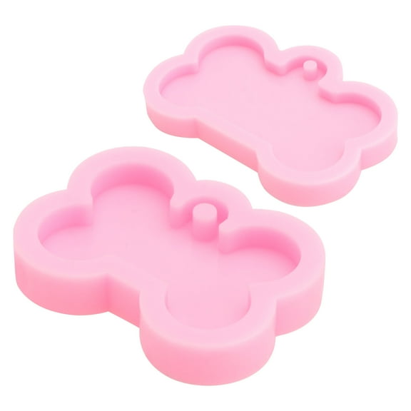 Milisten 2Set Dog Bones Shape Mould Pet Silicone Mould for Cake and Chocolate Making 6x4.5x0.6cm