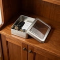 thumbnail image 5 of Metal Box, 4.2x2.8x1.2 Inch Rectangular Tinplate Container with Lid, Portable Storage Organizer for Poker Cards, Bank, Candy, Name Cards, Tea, Crafts, 5 of 5