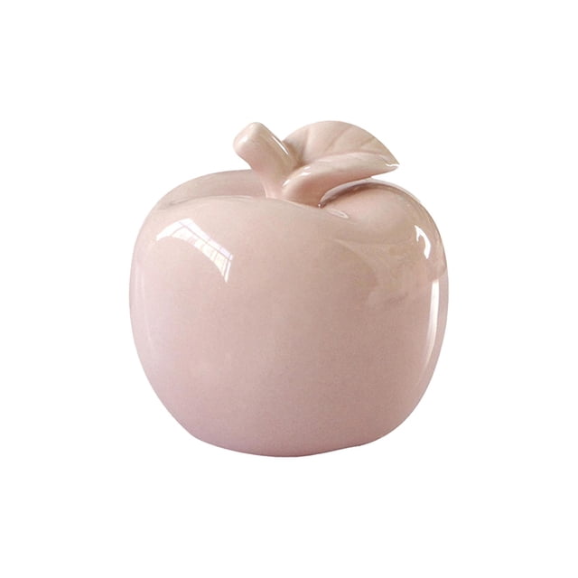 Mini adorno de frutas, estatua de regalo de decoración de boda de mesa coleccionables, cerámica para vacaciones, oficina, decoración del hogar Rosado BLESIY estatuilla de arte