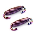 thumbnail image 1 of Moto Exhaust Pipe Muffler Tip Silencer Stainless Steel Spring 2PCS Color, 1 of 4
