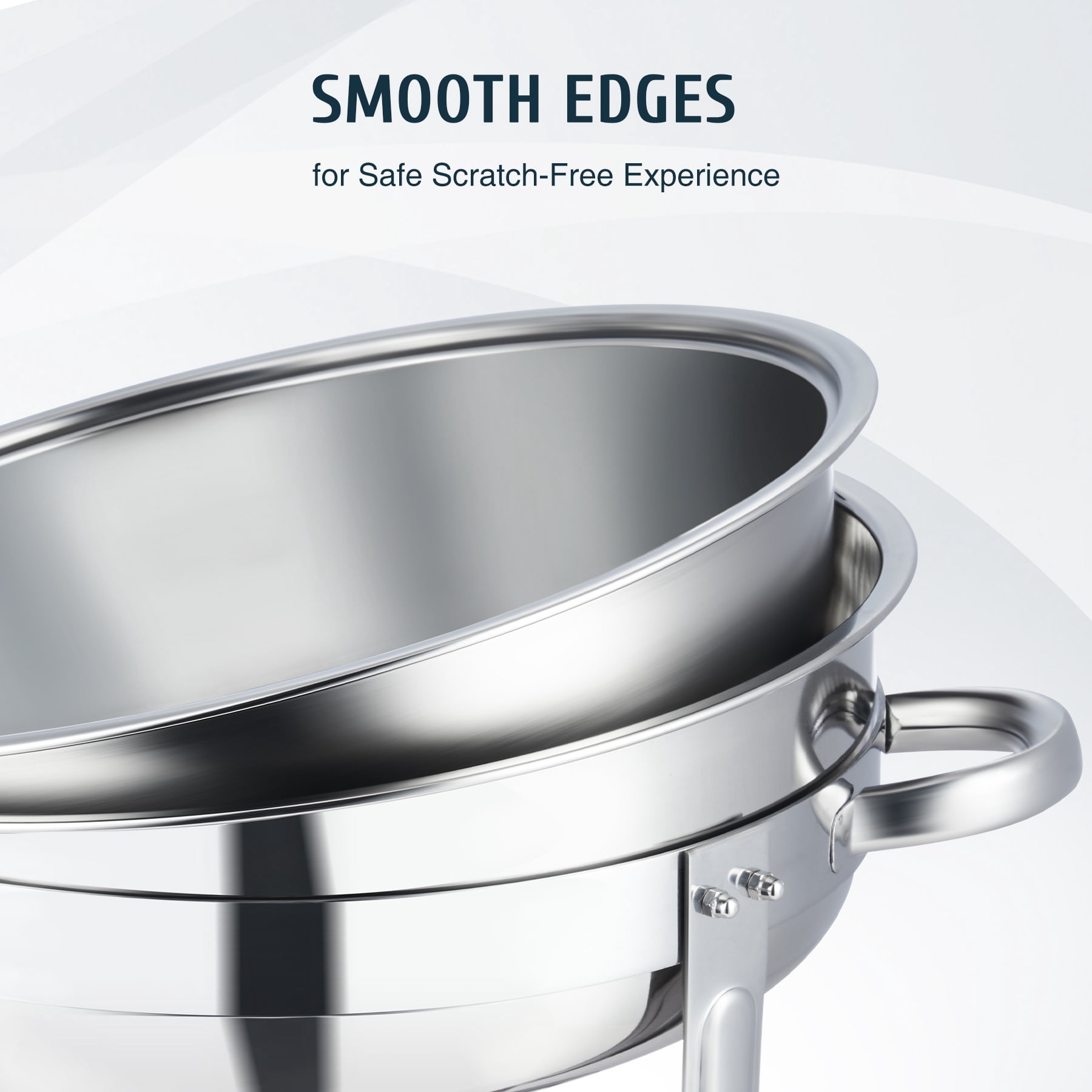 5 Quart 2 Pack Chafing Dish Set Stainless Steel Buffet Chafers for Parties More