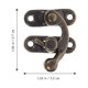 thumbnail image 3 of WORGEOUS 40pcs Right Latch Hook Swing Arm HaSp HASP Jewelry Box Box HaSp Patch, 3 of 7