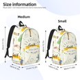 thumbnail image 2 of Disketp Golf Icons And Golfer Canvas Backpack Lightweight Travel Daypack Student Rucksack Laptop Backpack-Small, 2 of 5