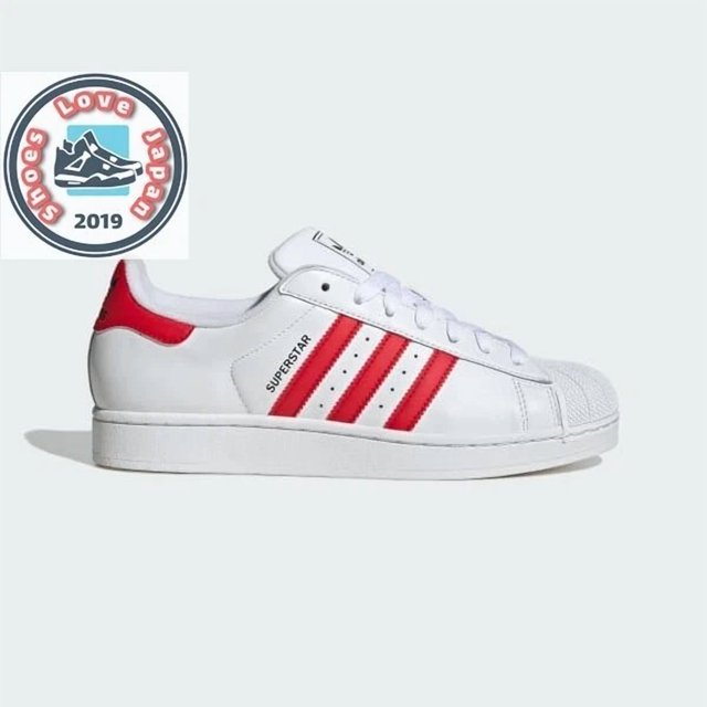 Adi - das Originals Superstar II JQ4728 Cloud White/Better Scarlet/Black Men Shoes