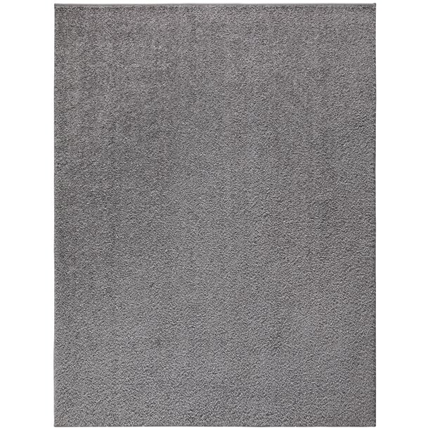 Ottomanson Fluffy Non-Slip Rubberback Solid 5x7 Soft Indoor Area Rug, 5 ...