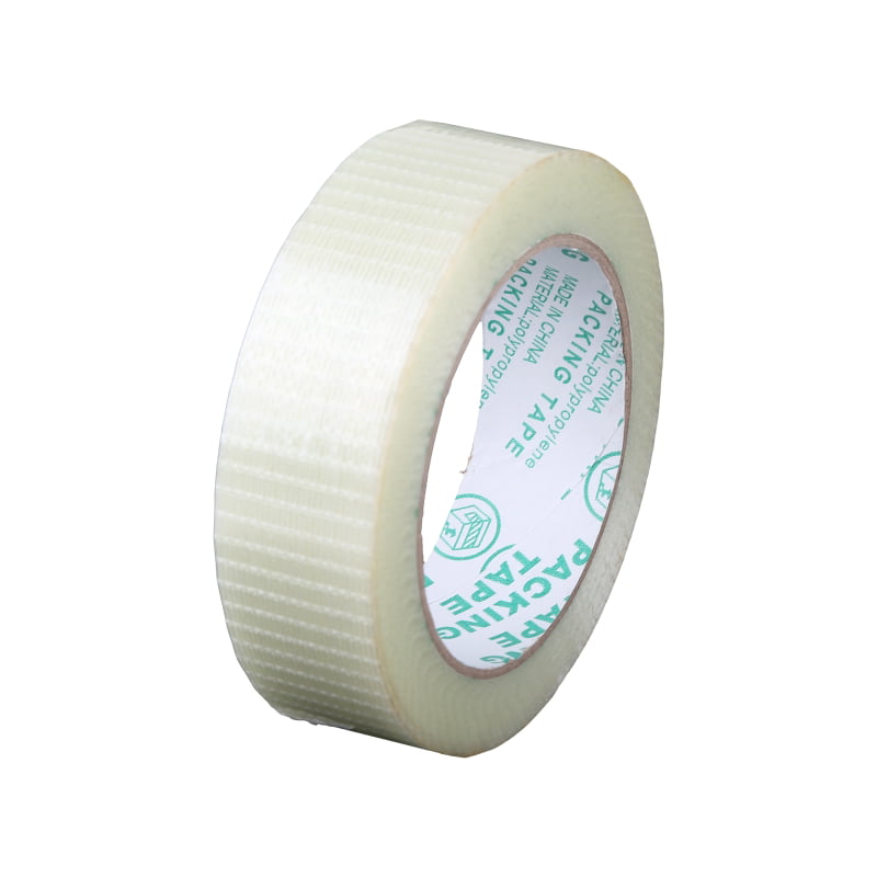 Single Side Grid Fiberglass Tape Extra Strong Adhesive Packing Tape Box Sealing 