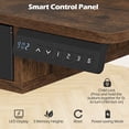 thumbnail image 4 of 55" Electric Standing Desk with Drawers & Monitor Shelf, Height Adjustable Ergonomic Stand Up Desk with Hanging Hooks & Power cord Organizer,Rustic Brown, 4 of 8