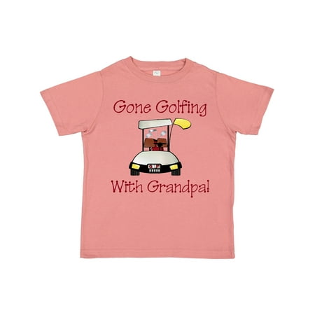 

Inktastic Gone Golfing with Grandpa Gift Toddler Boy Girl T-Shirt