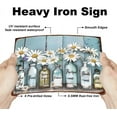 thumbnail image 3 of Bottled Daisies Tin Signs Butterfles Hanging Metal Posters colorful Metal Poster Signs Iron Wall Art Tin Signs Home Wall Decoration for Bars Cafe Pubs Restroom Living Room Bedroom 30x20cm, 3 of 9