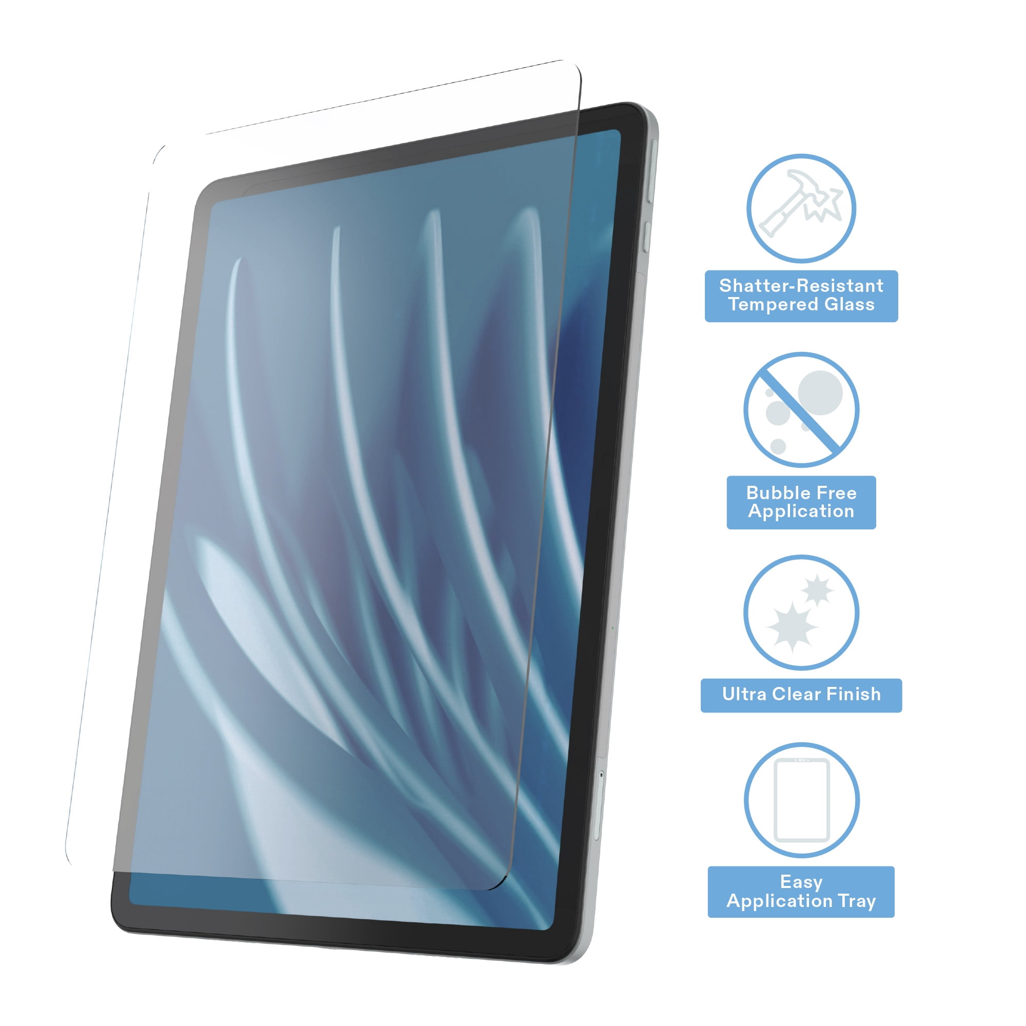onn Glass Screen Protector with Easy Application Tray for onn 11" Tablet (2026 Model)