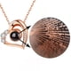 thumbnail image 1 of Collar para mujer, joyería para mujer, collar con proyección de corazón "Te amo" en 100 idiomas, collar romántico con circonita cúbica, regalo ideal para mujer, reloj inteligente., 1 of 5