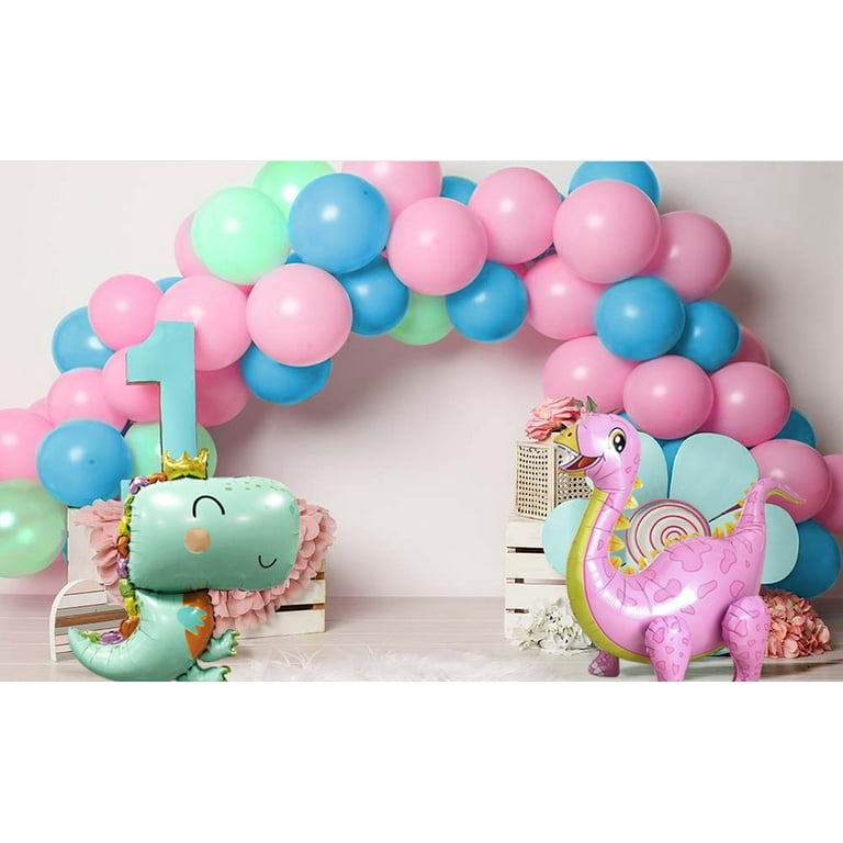 Unicorn 1st Birthday Decorations Set -Rainbow Color- Pack of 6