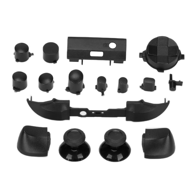 Juego completo de botones de repuesto para mandos de juegos, kits de accesorios para Xbox Series XBlack
