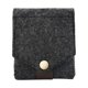 thumbnail image 1 of Mini bolsa portátil para lápiz labial con espejo, bolsa cuadrada con cierre a presión, bolsa de fieltro para maquillaje (gris oscuro), 1 of 5