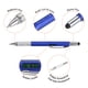 thumbnail image 4 of 4 piezas 6 en 1 herramienta multifuncional bolígrafo regalos para hombres con bolígrafo, regla, destornillador, stylus, azul oscuro, 4 of 5