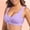 Light Purple, variant on Women's Front Closure Wireless Sports Bra, Breathable Mesh Post-Surgery Compression Bra, Adjustable Comfort Support Bralette, 6 Colors, Sizes S-XXL