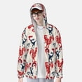 thumbnail image 4 of Kll Roosters Print Men'S Women’s Upf 50+ Sun Protection Outdoor Hoodie Jacket Long Sleeve Fishing Hiking Performance Shirt- Large, 4 of 8