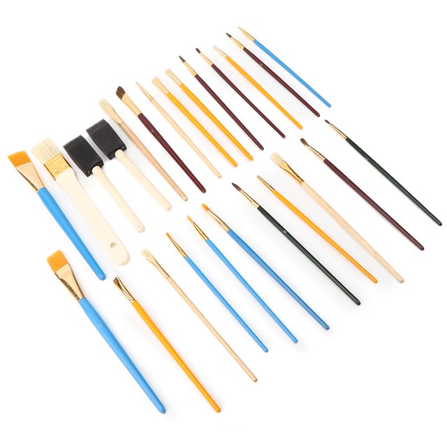 Pinceles para pintar Higoodz 25 piezas Juegos de pintura Dibujo Gouache Pintura al óleo