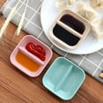 thumbnail image 4 of 4PCS Wheat Straw 2 Holder Small Plates Food Snack Dish Sauce Food Container, 4 of 10