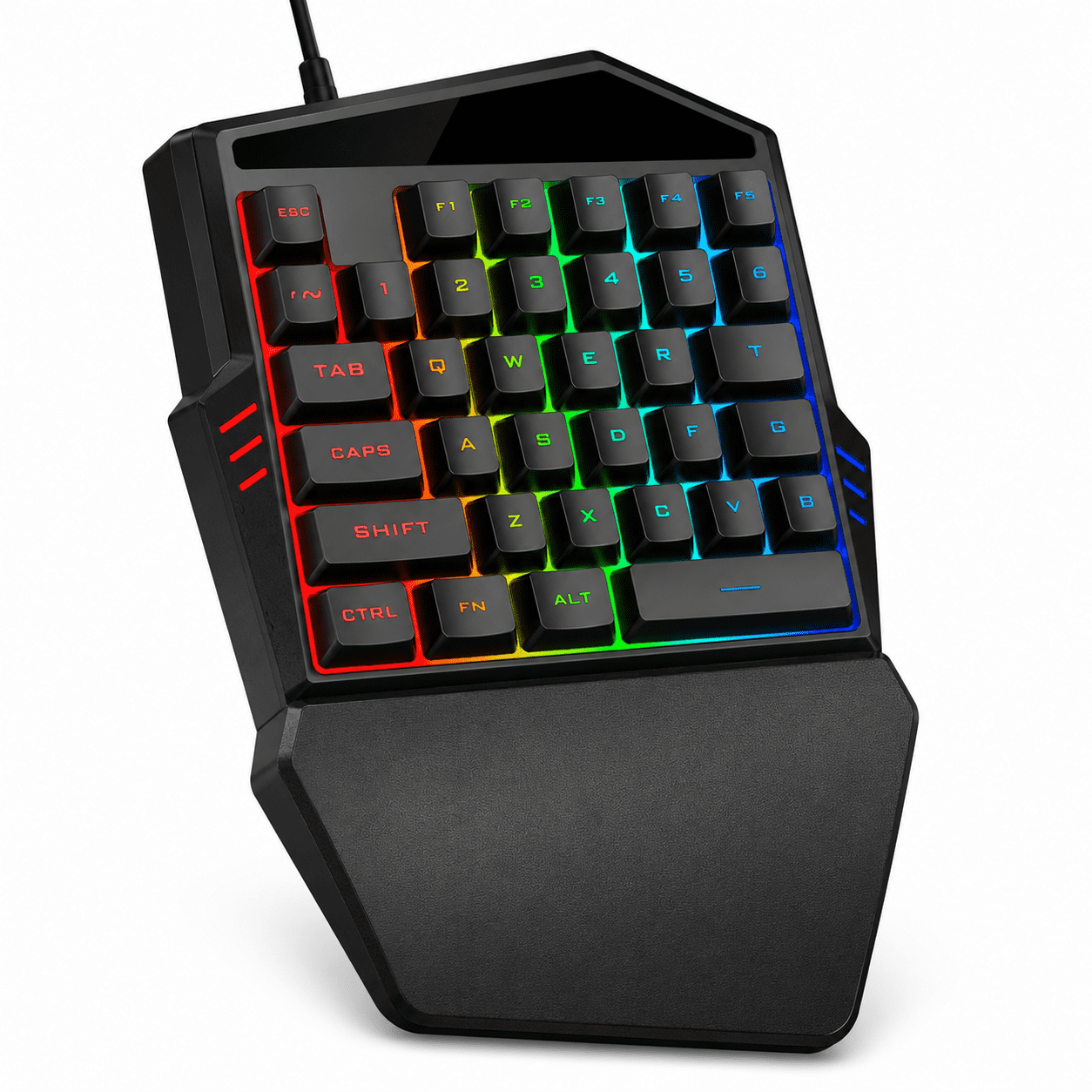 SANOXY One-Hand Gaming Keyboard With Backlight 35 Keys Keyboard For Pc Computer Android Windows
