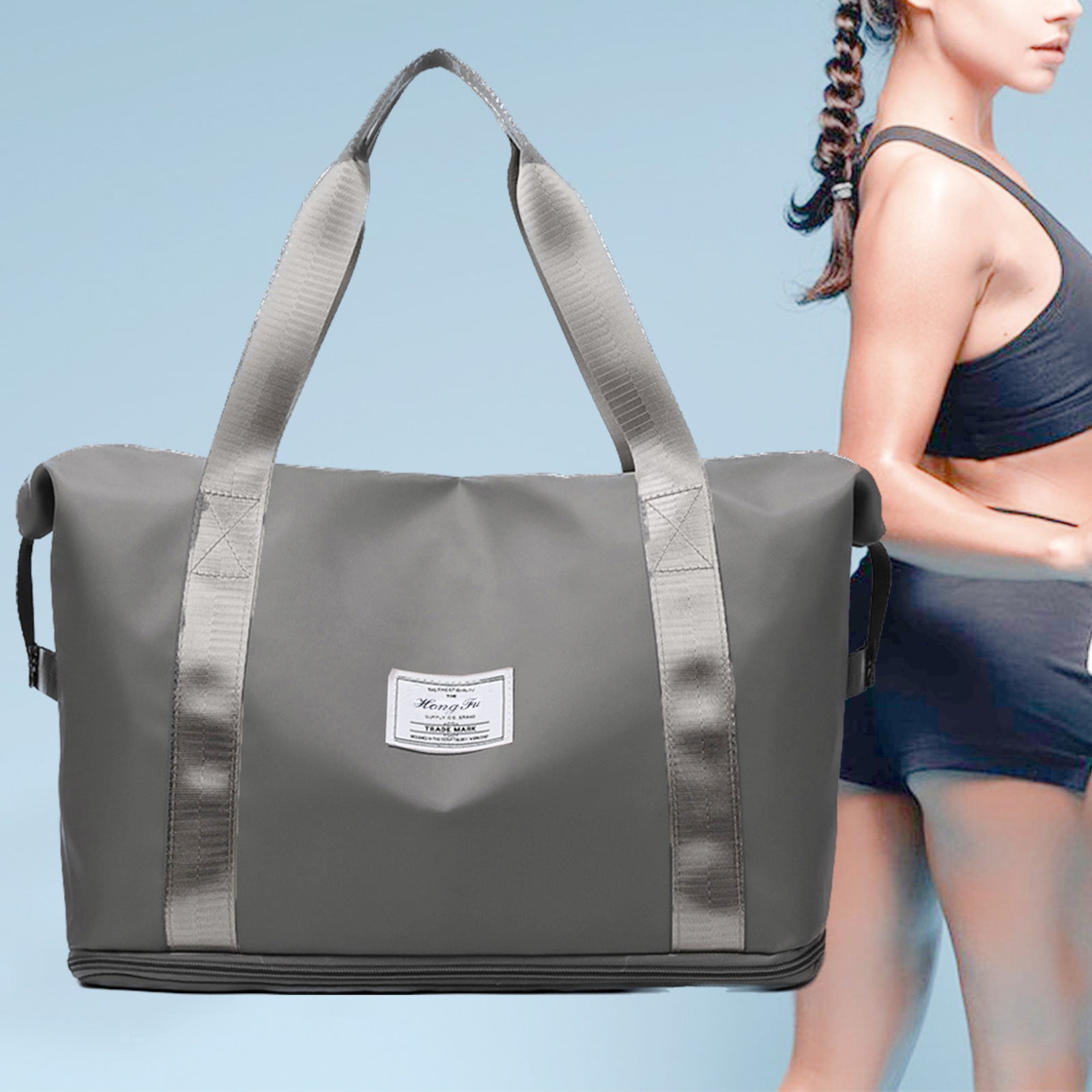 KIHOUT Clearance Expandable Gym Bags, Duffle Bags For Sports And