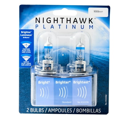 GE Lighting 9006 Headlight Nighthawk Platinum Halogen, 2-Pack