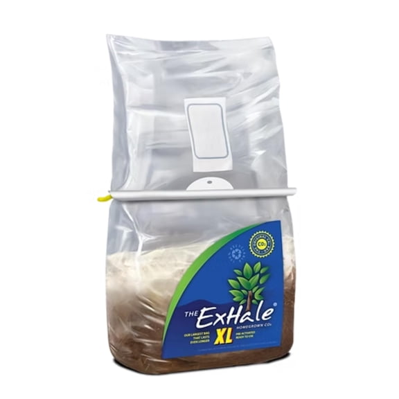 ExHale Homegrown CO2 XL - CO2 Bag for Indoor Grow Rooms & Tents - CO2 for Grow Tents - Foliage Mushroom Bag - 11 lbs.