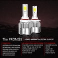 thumbnail image 4 of 1 par COB LED de antinieb 900W 135000LM LOW 6000K lámpara bnca //9005/9007 Macarena 9005 900W 6000K Faros LED, 4 of 8