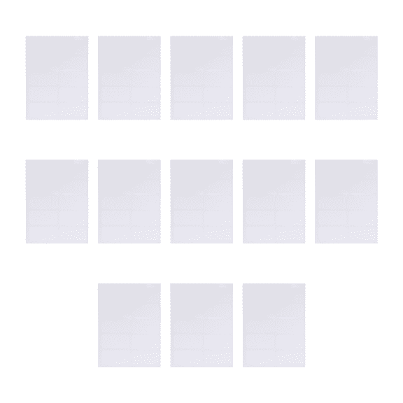 ELAYARD 10 Sets Name Marking Sticker Self Adhesive Name Tags Cloth White Rectangular for Wall