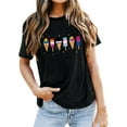 thumbnail image 2 of Jamsmile Womens Tshirts Summer Casual Loose Ice Cream Print Crewneck Short Sleeve Tops Comfort Tee Shirts Casual Graphic Athletic Tees, 2 of 4