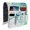 Green and White Marble Pattern, variant on Green and White Marble Pattern Armrest Organizer, Chair Side Storage Bag with 6 Pockets, Anti-Slip Gifts for Home Organization Gift,19x35in(48x89cm)