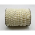 thumbnail image 3 of U8MO 25 Meter Ivory Acrylic Flatback Pearl Bead 10mm Sunflower Chain Garland Bouquet-Ivory, 3 of 9