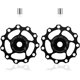 thumbnail image 1 of 2 uds bicicleta reductor trasero engranaje reductor polea guía de rueda rodamiento de cerámica accesorios reductores de bicicleta (negro), 1 of 4