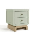 thumbnail image 4 of Art of Nursery by Storkcraft Santorini 2 Drawer Children's Nightstand, Sage with Driftwood, 4 of 13