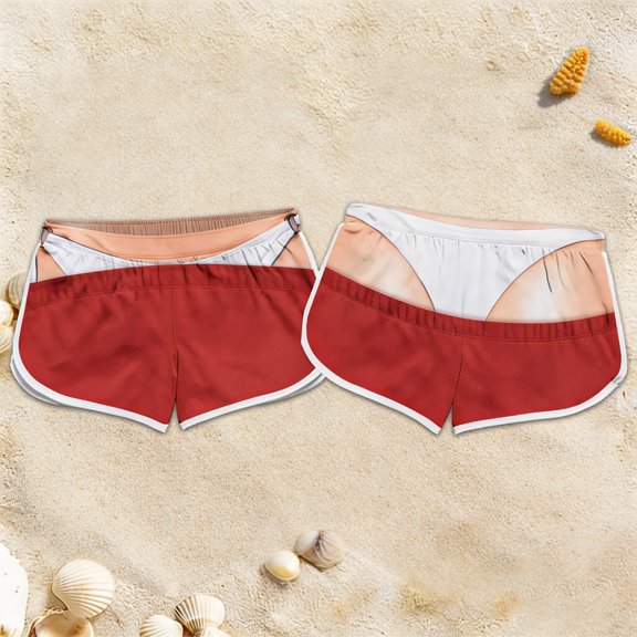 Funny Bathing Suits For Women Prank Swimsuit Gag Gifts Novelty Beach Cover Up Shorts With Pockets Summer Quick Dry