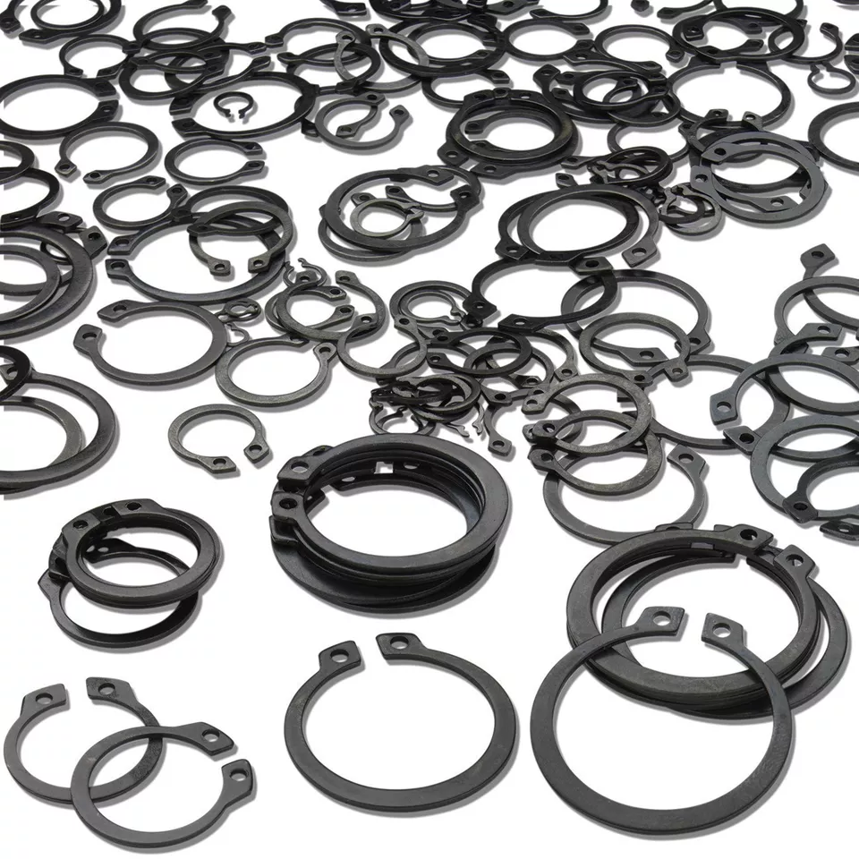 CIRCLE- 300 Pieces External Snap Ring Assortment Kit Set Circlip 18 Sizes Retaining Ring