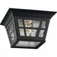 thumbnail image 5 of Sea Gull Lighting 78131-12 Herrington Two - Light Outdoor Ceiling Flush Mount Outside Fixture, Black 6.5x10.75x10.75, 5 of 6