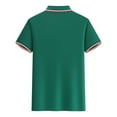 thumbnail image 4 of Fanxing Mens Golf Shirts Big And Tall Army Green Slim Fit Casual Button Short Sleeve T-Shirt Summer Collared Golf Shirt 3XL, 4 of 6