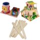 thumbnail image 5 of 100 piezas de palos de madera, palo de madera para pasatiempos creativos infantiles, natural, 5 of 5