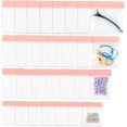 thumbnail image 1 of EcoNesxp Sac de Rangement Transparent Auto-Scellant Rose pour Bijoux Femmes Sac à Fermeture Éclair, 1 of 5