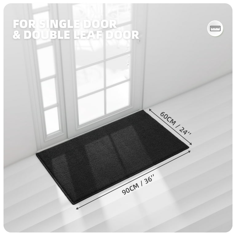REINDEER FLY Indoor and Outdoor Doormat, Anti Slip Front Door Mat for  Entryway, Machine Washable Doormat for Inside, 24x 36 Front Door Rug,  Yellow 
