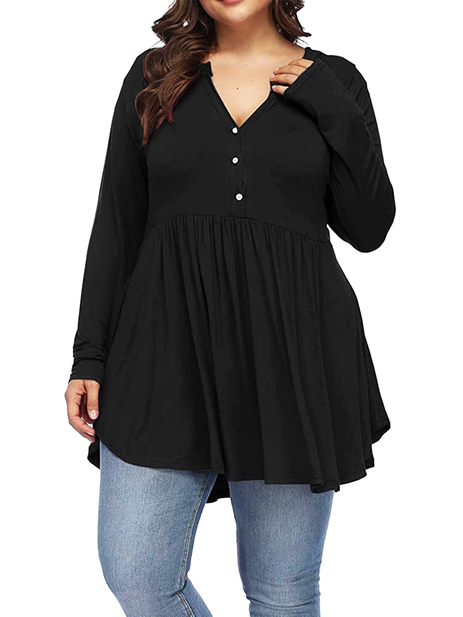 women's plus size flowy tops