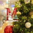 thumbnail image 4 of Christmas Ornaments 26 Letter Alphabet Pendant Hanging Decorations - Snowman Theme Festive Accessories for Holiday, 4 of 4